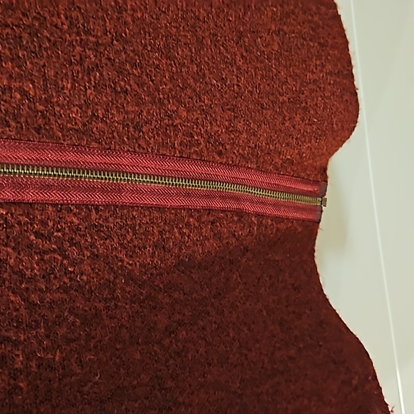 Tahari Burgundy coat - Picture 3 of 5